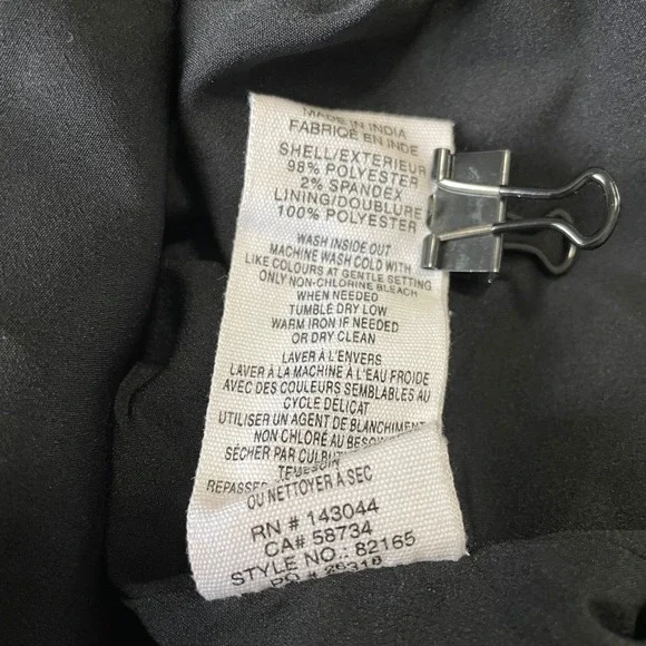 Avec Les Filles Halter Midi Dress Palm Leaf Tropical Size 10 Satin Black Gold - Picture 13 of 13